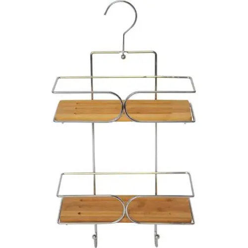 Tendance Dvostruka viseća polica 25X11X50 CM METAL/BAMBUS BAMBUS