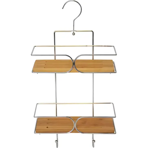 Tendance Dvostruka viseća polica 25X11X50 CM METAL/BAMBUS BAMBUS
