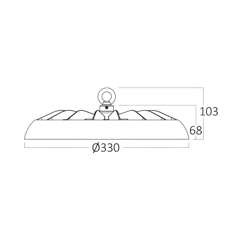 Braytron LED Industrijsko Zvono 200W Crni CCT IP65 BT45-39681