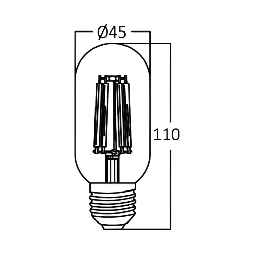Braytron LED Filament Sijalica T45 4W E27 Providna 3000K BA39-00420