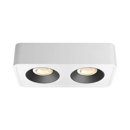Braytron Nadgradni Spot Kvadratni Dvostruki 20W Beli/Crni CCT BH04-00060