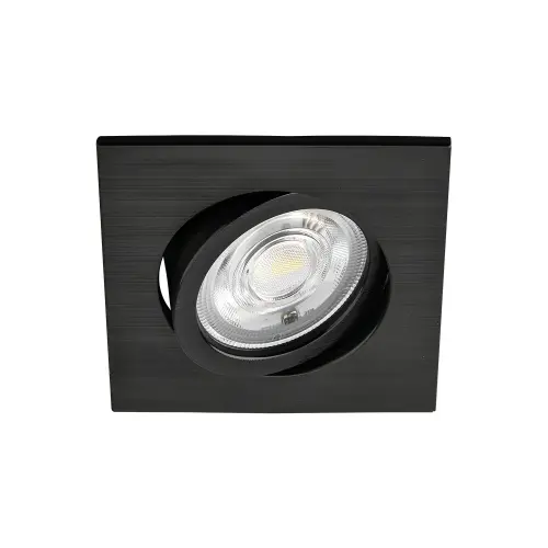 Braytron LED Spot Svetiljka Kvadratna 7W Crna CCT BD02-10781
