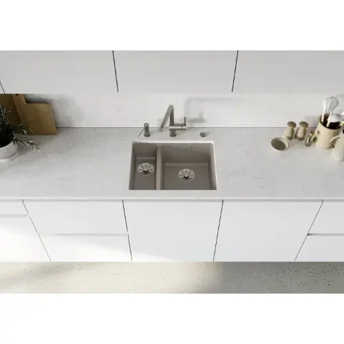 Blanco dvodelni dodatak sifonu saten platinum 207410