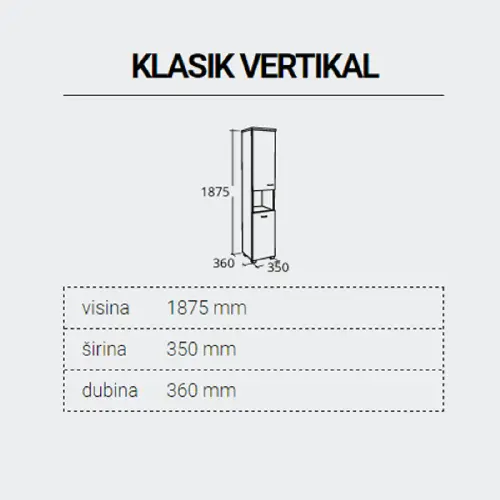 Pino Art ormarić Klasik VERTIKAL