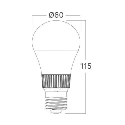 Braytron 5U1 LED Sijalica A60 8.5W E27 CCT BA13-00880