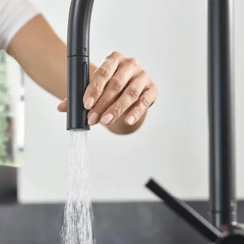 Hansgrohe Talis za sudoperu 210 sa izvlačnim tušem matt BLACK 72800670