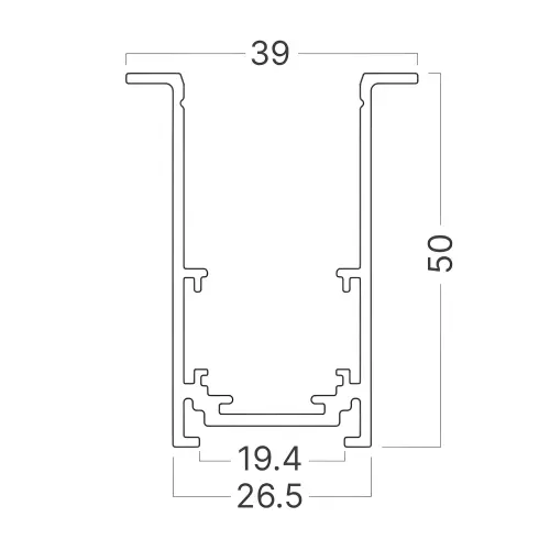 Braytron Magnetna Šina Kanal 3M Beli 48VDC BY42-00430