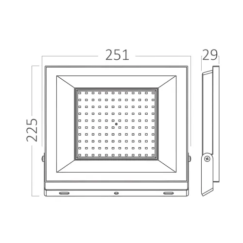 Braytron LED Reflektor 100W Crni 6500K IP65 BT66-09131