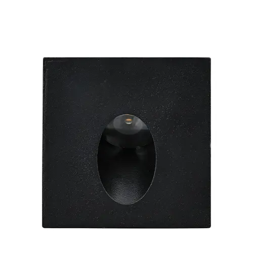 Braytron LED Zidna Svetiljka Kvadratna 2W Crni 3000K IP65 BG38-02301