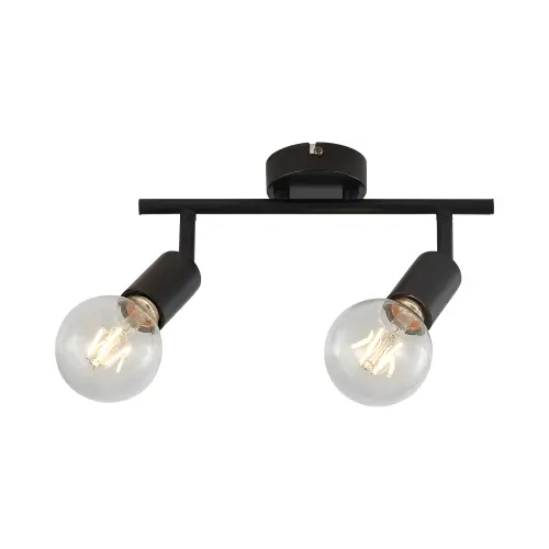 Braytron Plafonjera 2-Glava E27 Crni BV04-00031