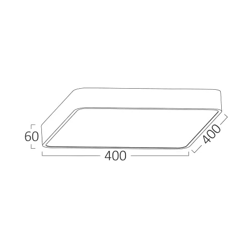 Braytron LED Plafonjera Kvadratna 36W Beli CCT BH16-05380