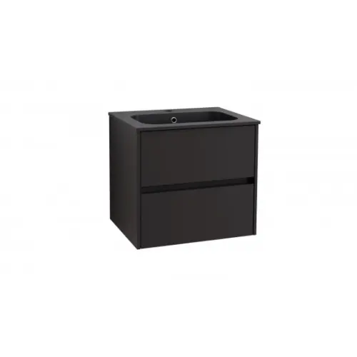 Inter Ceramic Kupatilski ormarić sa lavaboom zidni 60x56,5x46 crna