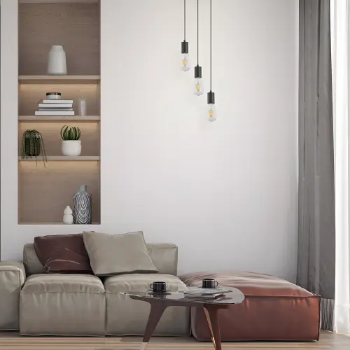 Braytron Visilica 3-Glava E27 Crni BV04-00061