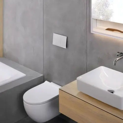 Geberit Sigma70 tipka za dvokoličinsku tehniku ispiranja belo - staklo 115.622.SI.1