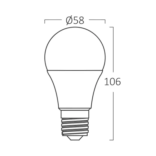 Braytron LED Sijalica A60 9W E27 6500K BA13-00923