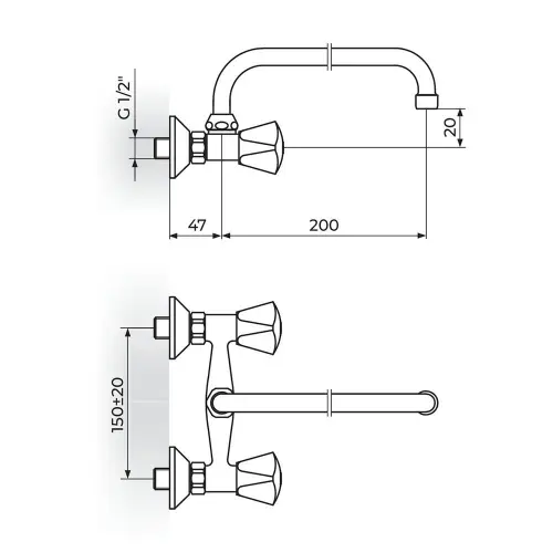 Rosan Klasik za umivaonik K03101