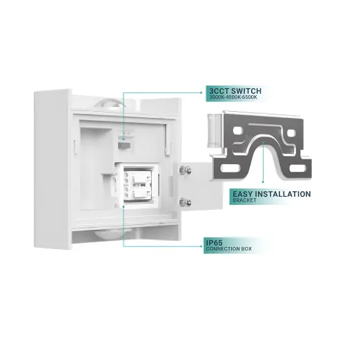 Braytron LED Zidna Svetiljka 2X1W Beli CCT IP65 BG38-03180