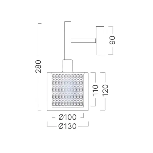Braytron Zidna Svetiljka E14 Zlatni BV01-00083