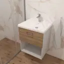 Kolpa ormarić sa umivaonikom i fiokom Evelin OUE II 55cm Gray/Oak 562070