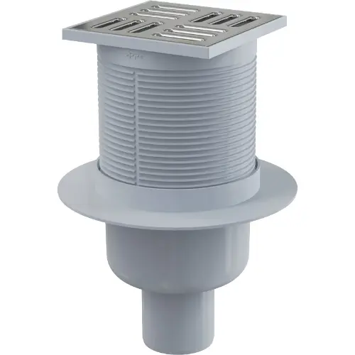 Alca Podni slivnik APV2 105X105/50mm vertikalni mokri sifon INOX