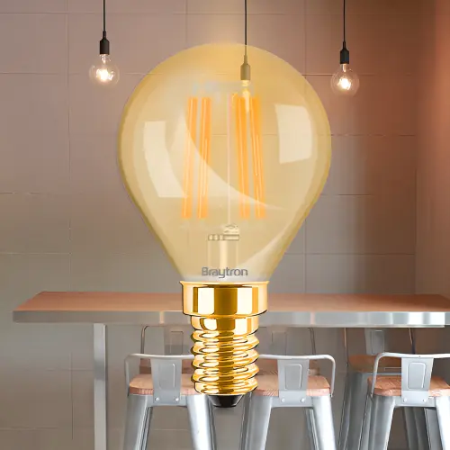 Braytron LED Filament Mini Kugla 4W E14 Amber 2200K BB37-00410