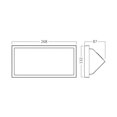 Braytron LED Zidna Svetiljka Okrugla 20W Sivi CCT IP65 BG37-00582