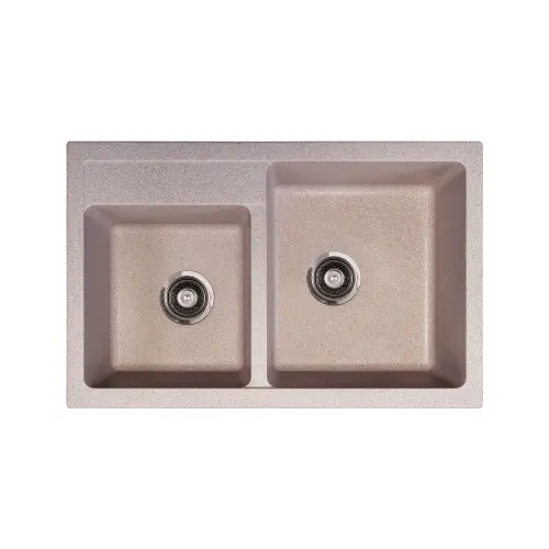 Metalac X Granit Quadro PLUS 2D 780X500 fi 90 sa sifonom Beige 171006