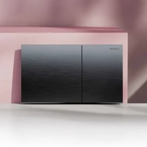 Geberit Sigma70 Tipka za dvokoličinsku tehniku ispiranja brušeni crni hrom četkani easy-to-clean 115.622.QD.1