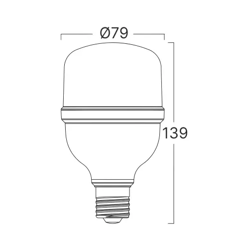 Braytron LED Sijalica T T80 20W E27 4000K BA13-32021