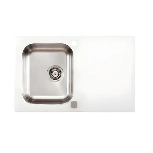 Metalac ONIX usadna 1D 800x500 sa pop - up sifonom fi 90 Bela 800 x 500 137892