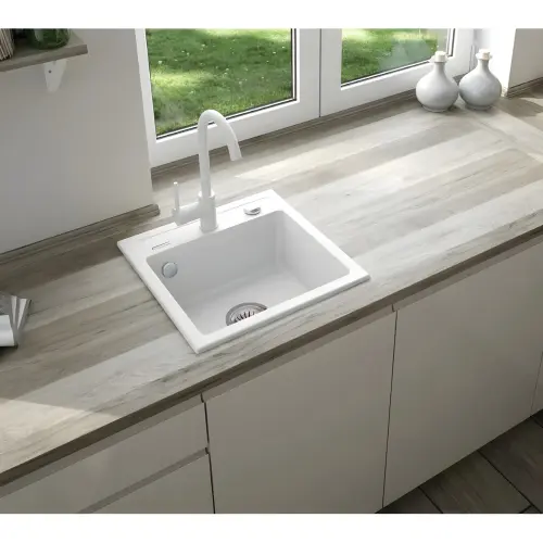 Deante Zorba ZQZ A103 ugradna Alabaster Bela 440x440/184mm