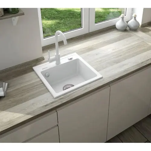 Deante Zorba ZQZ A103 ugradna Alabaster Bela 440x440/184mm