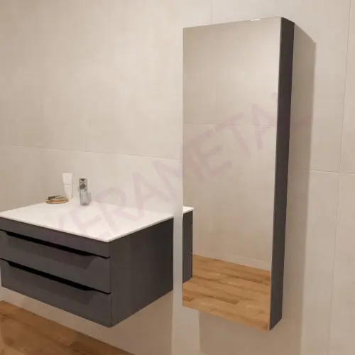 Kolpa ormarić s ogledalom Malaya M 1302/15 Dark gray 573750