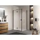 Kolpa D 90-UNI B/1 Aquarius tuš vrata crna