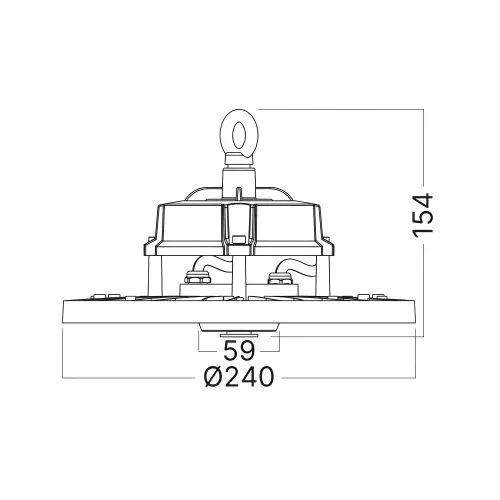 Braytron LED Industrijsko Zvono 100W Crni CCT IP65 BT45-49181