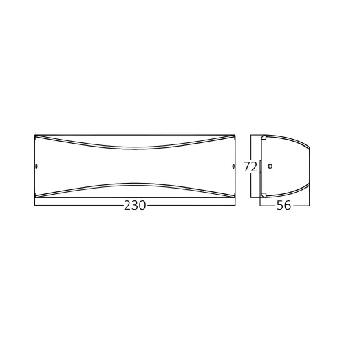 Braytron LED Zidna Svetiljka 10W 3000K IP54 BG40-00602