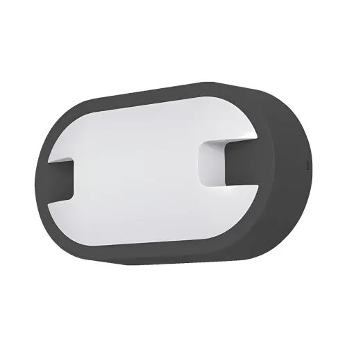 Braytron LED Zidna Svetiljka Elipsa 15W Sivi 3000K IP65 BG38-00902