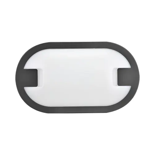 Braytron LED Zidna Svetiljka Elipsa 15W Sivi 3000K IP65 BG38-00902
