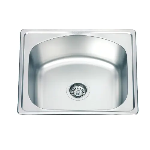 Inter Ceramic Sudopera alpaka usadna pravougaona 43x50x16 sifon 11cm hrom+s3