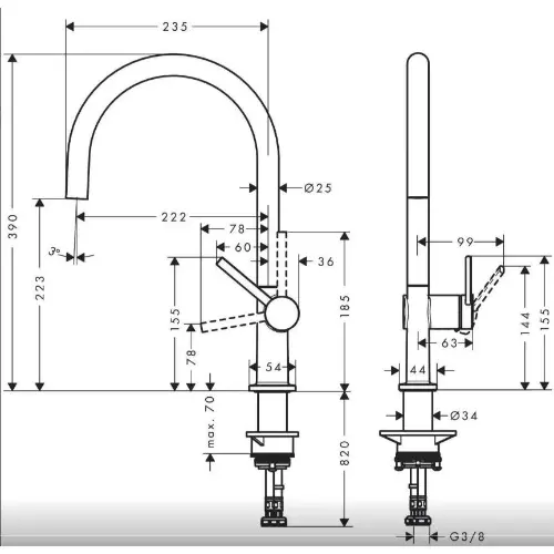 Hansgrohe Talis M54 za sudoperu 72804000