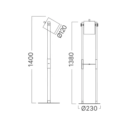 Braytron Podna Lampa E27 Drvo BV02-00014