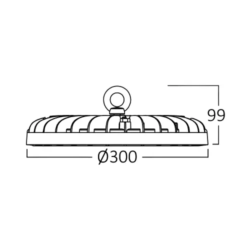 Braytron LED Industrijsko Zvono 200W Sivi 4000K IP65 BT45-39611