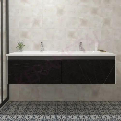 Kolpa ormarić sa umivaonikom Pandora OUP 150cm Black stone 514230