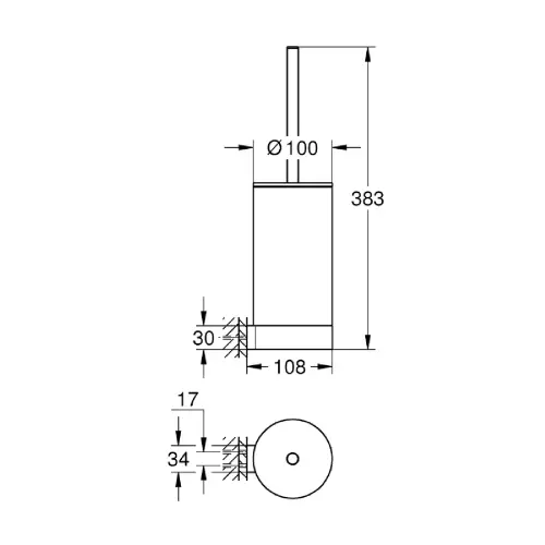 Grohe Selection WC Četka Supersteel 41076DC0