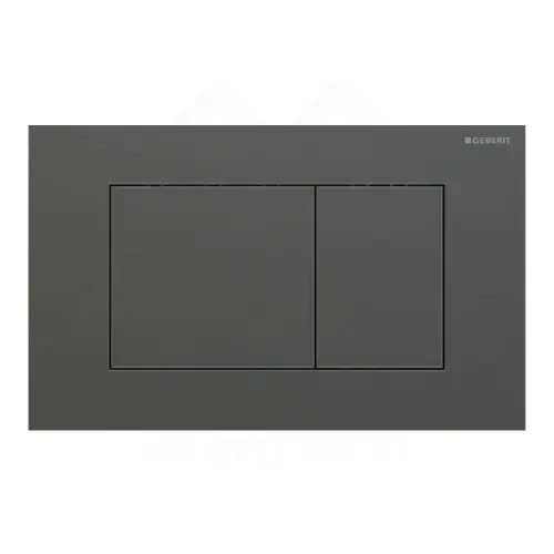 Geberit Sigma40 Square tipka za dvokoličinsku tehniku ispiranja brušeni crni hrom easy-to-clean 115.629.QD.1