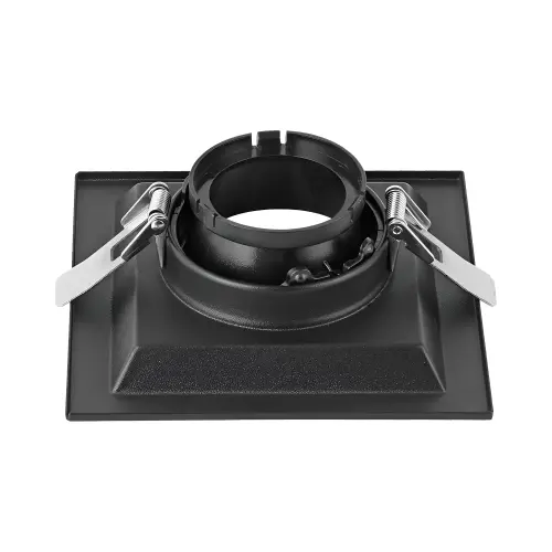 Braytron GU10 Ugradna Rozetna Kvadratna Jednostruka Crna/Crna BH03-00751