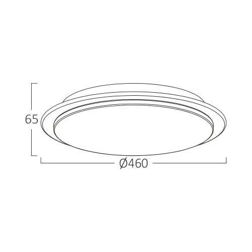 Braytron LED Plafonjera Okrugla 34W CCT BH16-20780