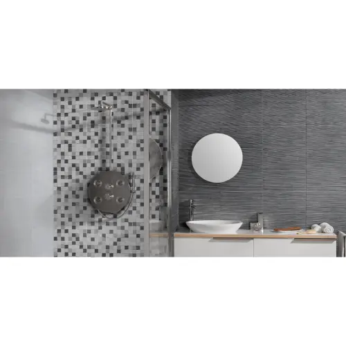 Keros TESSILE CUBIK GRIS 25x50 