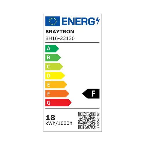 Braytron LED Plafonjera Kvadratna 18W 6500K BH16-23130