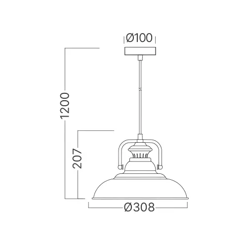 Braytron Visilica E27 Bakarna BV05-00020